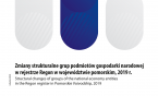 Structural changes of groups of the national economy entities in the Regon register in Pomorskie Voivodship, 2019 Foto