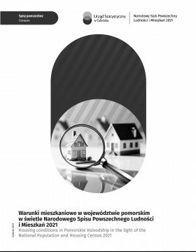 Białe tło, na górze obszar tematyczny publikacji, następnie logo US, pośrodku zdjęcie budynków, poniżej tytuł publikacji
