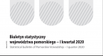 Statistical Bulletin of Pomorskie Voivodship - I quarter 2020 Foto