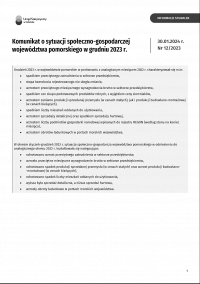 Pierwsza strona opracowania - szczegóły w pliku komunikat grudzień 2023.pdf