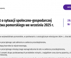 Komunikat o sytuacji społeczno-gospodarczej województwa pomorskiego we wrześniu 2025 r. Foto