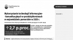 Wykorzystanie technologii informacyjno-komunikacyjnych w przedsiębiorstwach w województwie pomorskim w 2020 r. Foto