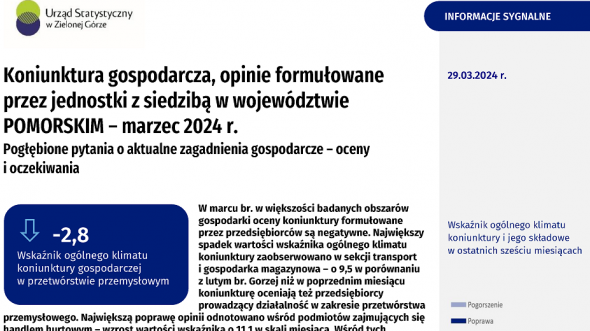 Pierwsza strona opracowania - szczegóły w pliku 2024_koniunktura_gospodarcza_03_pomorskie_22.pdf