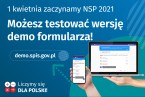 Wersja testowa  formularza spisowego NSP 2021 Foto