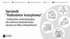 "Kalkulator koszykowy” - kalkulator waloryzacyjny dla sektora budownictwa oparty na kilku wskaźnikach Foto
