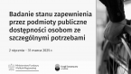 Raport o stanie zapewniania dostępności podmiotu publicznego Foto