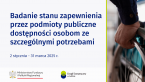 Raport o stanie zapewniania dostępności podmiotu publicznego Foto