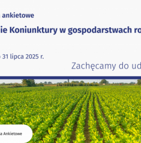 U góry tytuł badania,  poniżej zdjęcie pola z uprawami